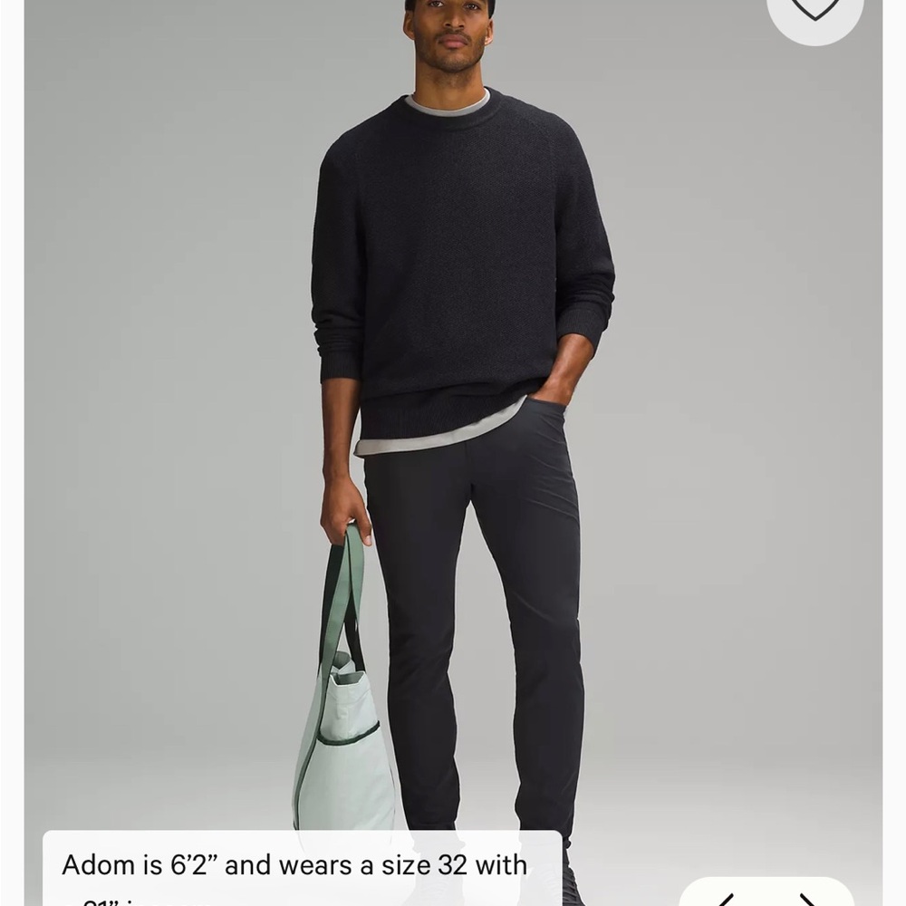lululemon athletica men’s ABC Skinny-Fit 5 Pocket Pant 30L
Warpstreme Black - Picture 2 of 7